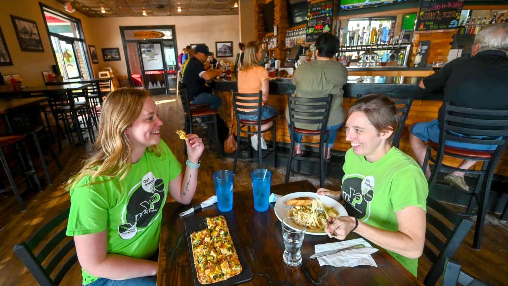 Women dining at Lumberyard Bar & Grill Marshfield WI